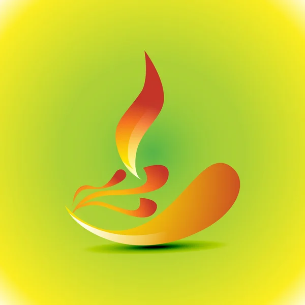 Diwali diya illustration — Stock vektor