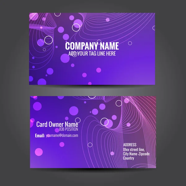 Creative business template — Stock Vector