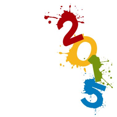 soyut tarzı renkli 2015 tasarım