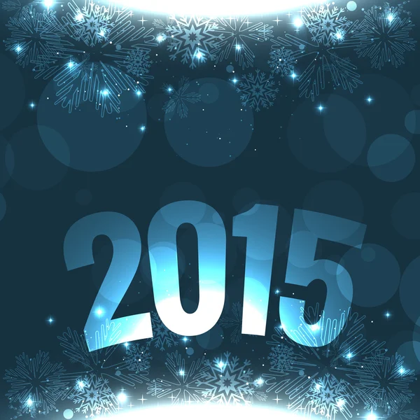 Новорічний дизайн вітання з текстом 2015 року — стоковий вектор