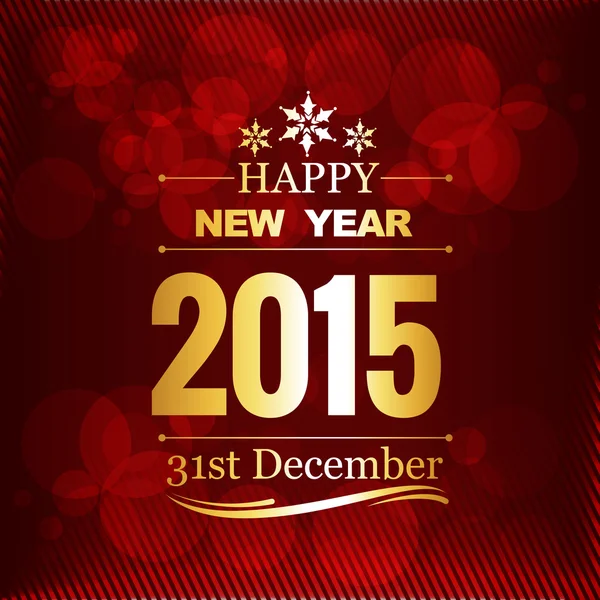 New year greeting design written in golden — Stock Vector