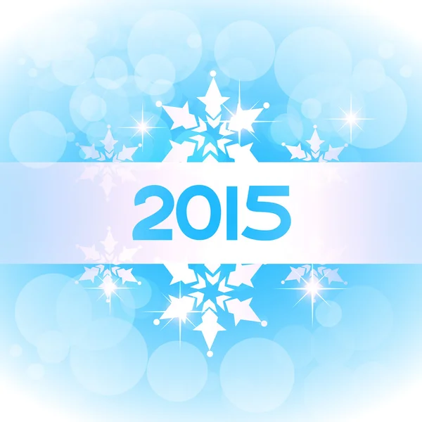 Vector elegant 2015 new year on blue theme — Stock Vector