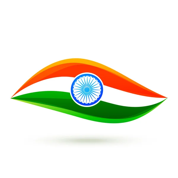 Diseño de estilo de bandera india vector simple — Archivo Imágenes Vectoriales