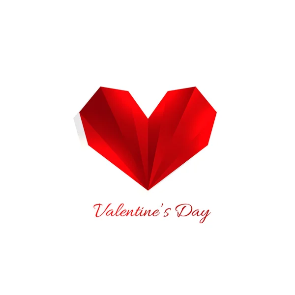 Valentine dag prachtig hart illustratie — Stockvector