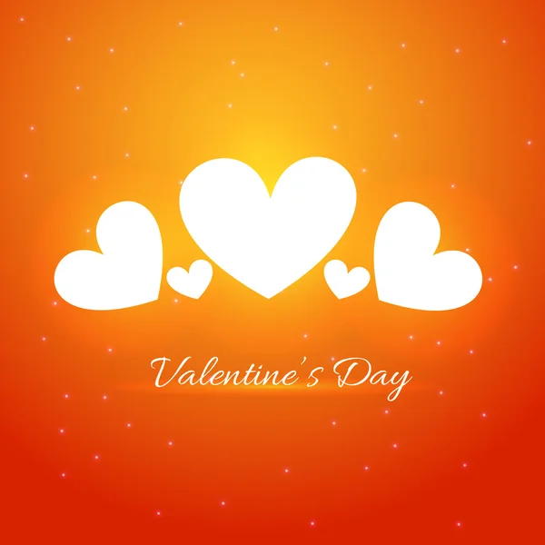 Valentine day heart background — Stock Vector