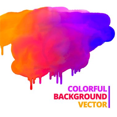 flow of paint colors ink splash vector design