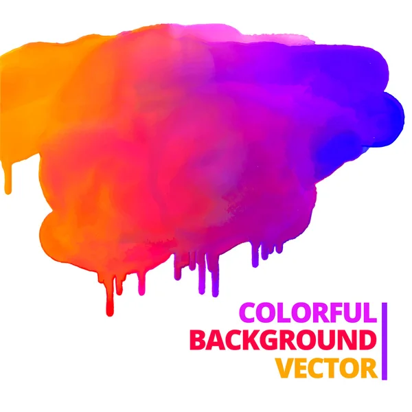 Flusso di vernice colori inchiostro spruzzi vettoriale design — Vettoriale Stock