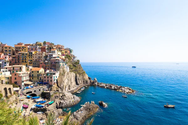 Manarola em Cinque Terre, Itália - julho de 2016 - O mais atraente — Fotografia de Stock