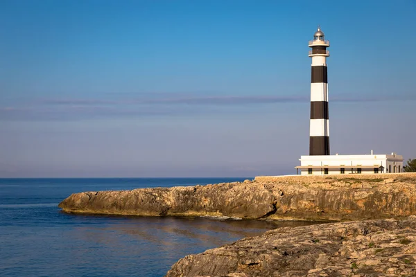 Minorca Isle Hiszpania Circa Serca 2020 Malownicza Latarnia Morska Artrutx — Zdjęcie stockowe