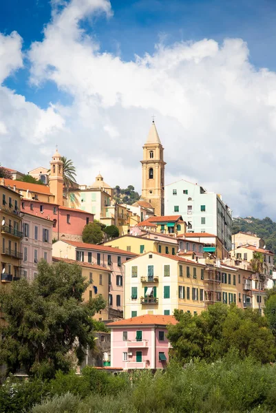 Ventimiglia Italie Circa Août 2020 Panarama Vieux Village Vintimille Ligurie — Photo