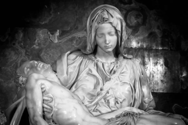 Roma Estado Vaticano Agosto 2018 Piet Michelangelo Piedade 1498 1499 — Fotografia de Stock
