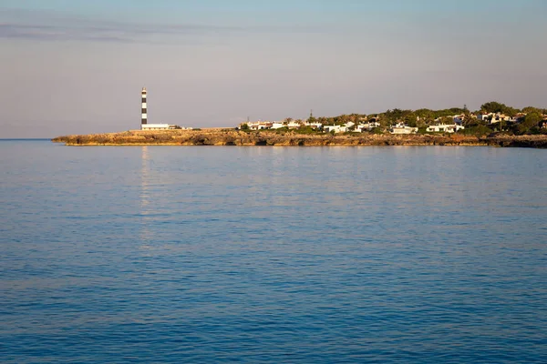 Minorca Isle Spanje Circa August 2020 Schilderachtige Artrutx Vuurtoren Bij — Stockfoto