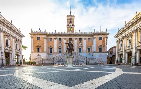 Rzym Włochy Circa Serca 2020 Plac Kapitolium Piazza Del Campidoglio — Zdjęcie stockowe