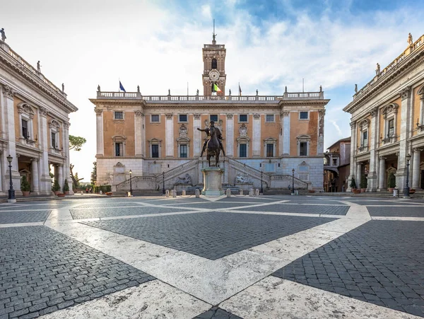 Roma Itália Circa Agosto 2020 Praça Capitólio Piazza Del Campidoglio — Fotografia de Stock