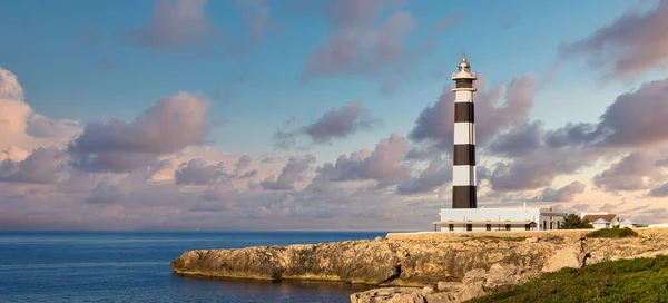 Minorca Isle Spain Circa Ağustos 2020 Günbatımında Manzaralı Artrutx Deniz — Stok fotoğraf