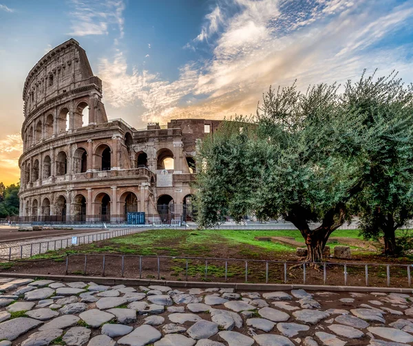 Részlet Colosseum Rómában Roma Olaszország Más Néven Kolosszeum Leghíresebb Olasz — Stock Fotó