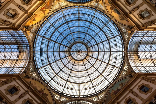 Milan Italien Circa August 2020 Arkitektur Milan Fashion Gallery Italien — Stockfoto