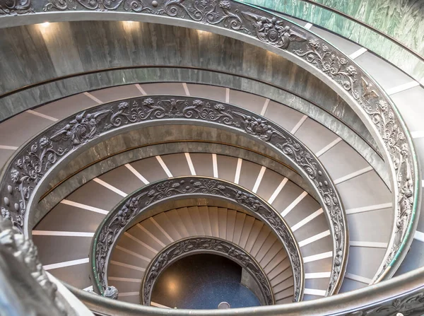 Roma Itália Circa Septembro 2020 Famosa Escada Espiral Com Dupla — Fotografia de Stock