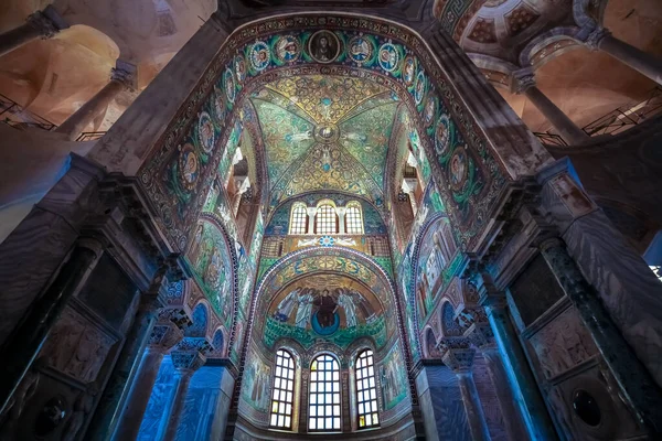 Равена Италия Circa August 2020 Историческая Византийская Мозаика Базилике Святого — стоковое фото