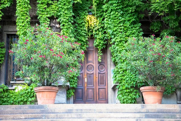 Milano Italia Circa Agosto 2020 Integrazione Tra Natura Immobili Questo — Foto Stock