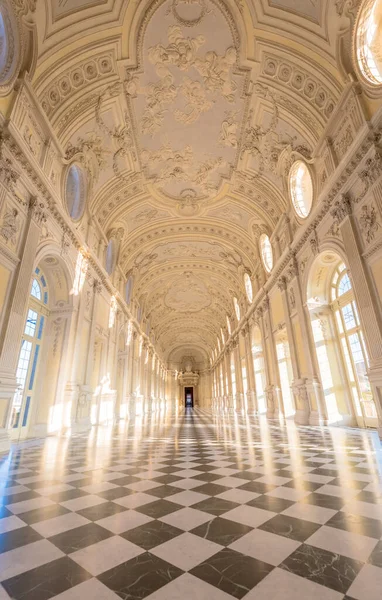 Venaria Reale Italien Circa September 2020 Luxusmarmor Für Dieses Galerieinterieur — Stockfoto