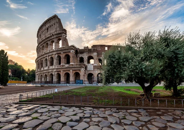 Részlet Colosseum Rómában Roma Olaszország Más Néven Kolosszeum Leghíresebb Olasz — Stock Fotó