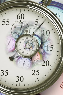 Droste etkisi arka planı. Zaman, teslim tarihi ve işle ilgili kavramlar için soyut tasarım.