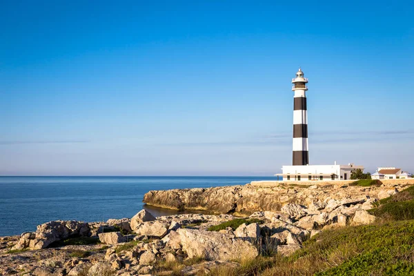 Minorca Isle Spain Circa Augus2020 Scenic Artrutx Lighthouse Sunset Famous — 스톡 사진