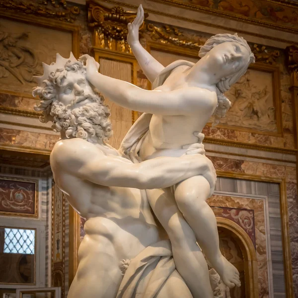 Rome Italien Augusti 2018 Gian Lorenzo Bernini Mästerverk Våldtäkten Proserpina — Stockfoto