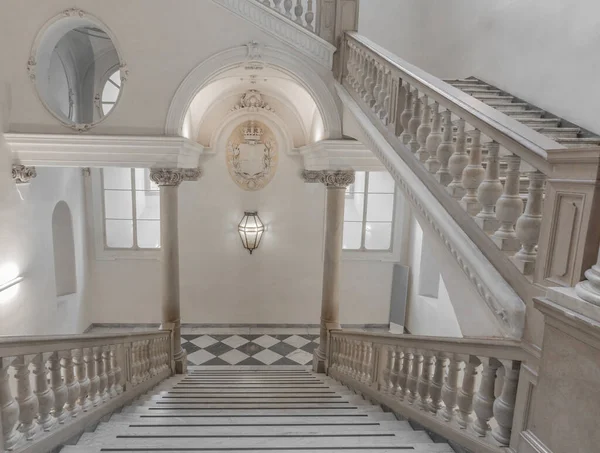 Turin Italien Circa Mai 2021 Luxus Treppe Aus Marmor Einem — Stockfoto