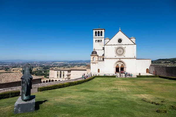 Assisi Paese Umbria Circa Giugno 2021 Basilica San Francesco Basilica — Foto Stock