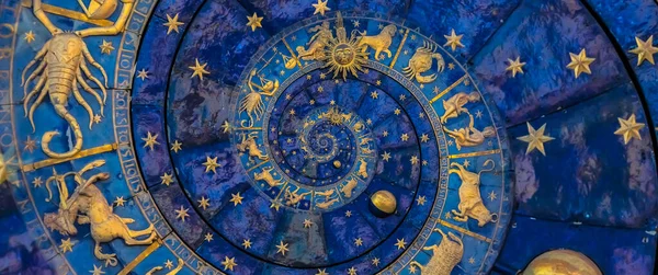 Tło Efektu Droste Abstrakcyjny Projekt Koncepcji Związanych Astrologią Fantazją — Zdjęcie stockowe