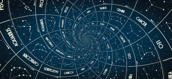 Fondo Efecto Droste Diseño Abstracto Conceptos Relacionados Con Astrología Fantasía —  Fotos de Stock