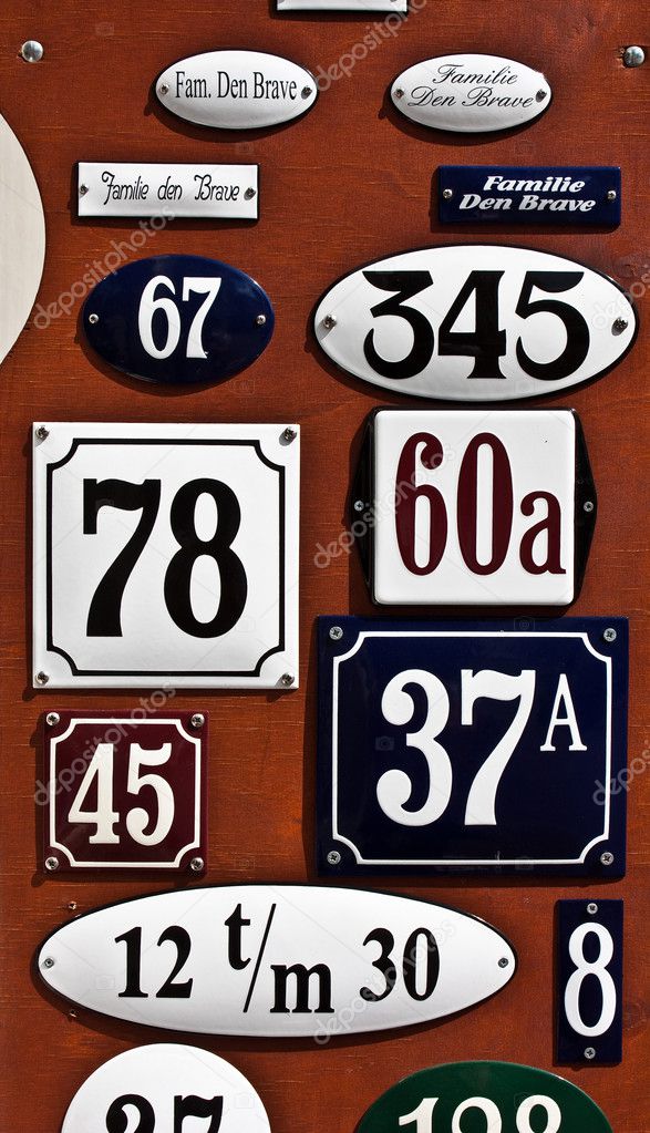Plate numbers