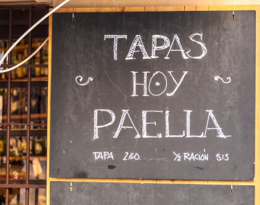 Dış menü kartel Barcelona - İspanya