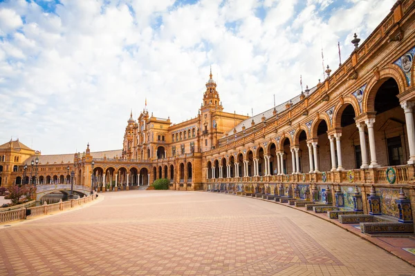 Sevilla Španělsko náměstí — Stock fotografie