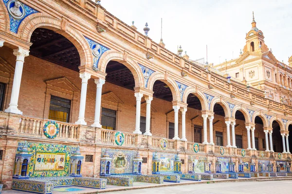 Sevilla Španělsko náměstí — Stock fotografie