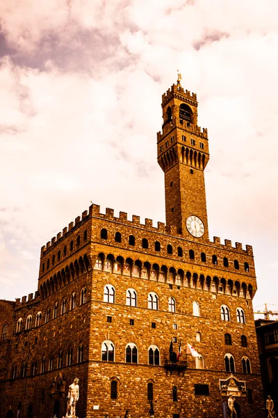 Palazzo Vecchio (Palacio Viejo) en Florencia — Foto de Stock