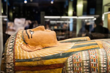 Egyptian sarcophagus clipart