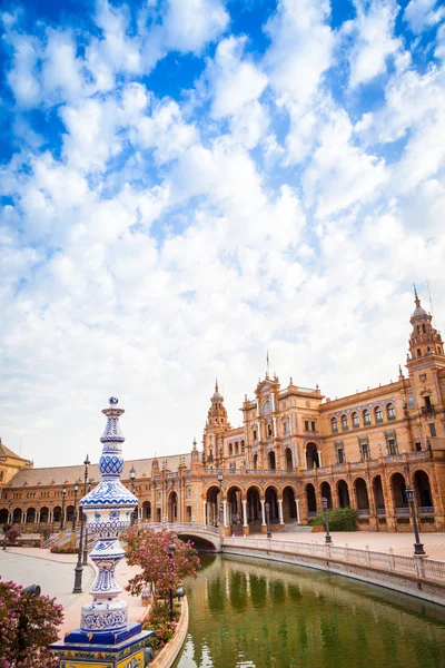 Sevilla Španělsko náměstí — Stock fotografie