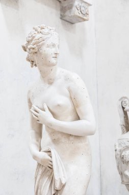 Possagno, İtalya - Haziran 2024: Heykeltıraş Antonia Canova 'nın Venüs heykeli, 1820, alçı.