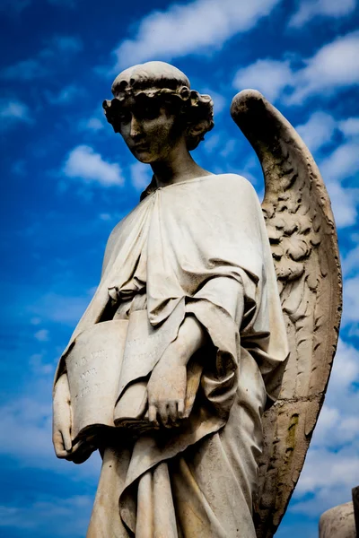 Estátua do velho cemitério — Fotografia de Stock