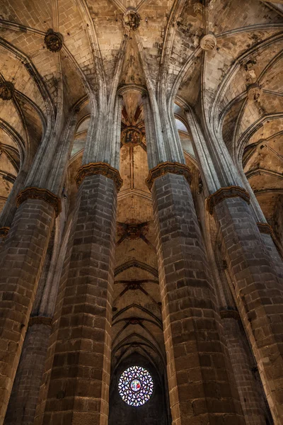 Interno chiesa gotica — Foto Stock