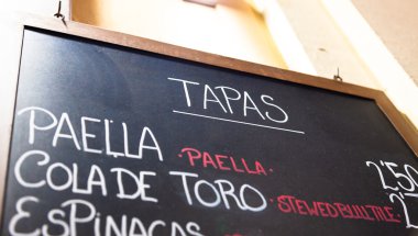 Dış menü kartel Barcelona - İspanya