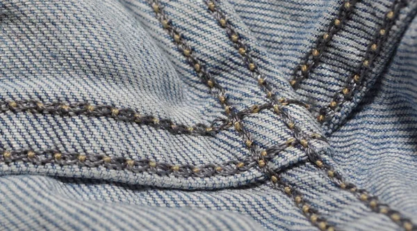 Tekstura Beżowej Modnej Tkaniny Niebieskie Tło — Zdjęcie stockowe