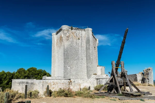 Ehrenturm Des Schlosses Von Iscar Valladolid Erbaut Ende Des Jahrhunderts — Stockfoto