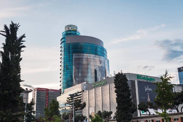 Madrid May 2021 Wide Angle View Azca Business Financial District — Stock Photo, Image