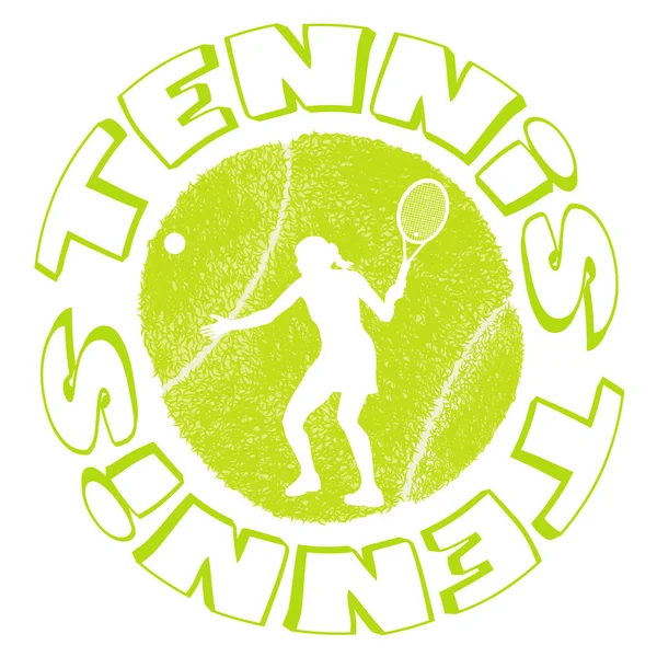 Tennis design sportif — Image vectorielle