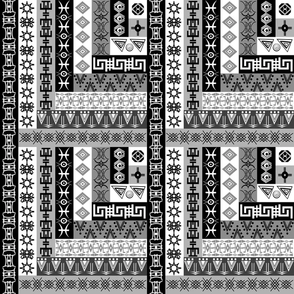 Fundo geométrico com motivos étnicos —  Vetores de Stock
