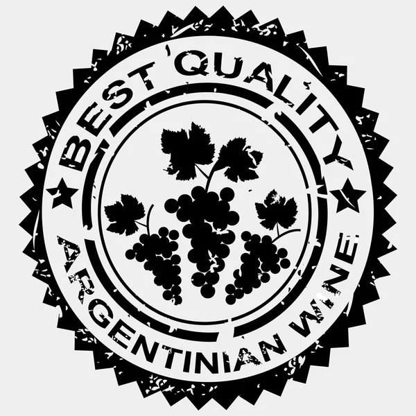 Stamp for Argentinian wine — Stock Photo, Image